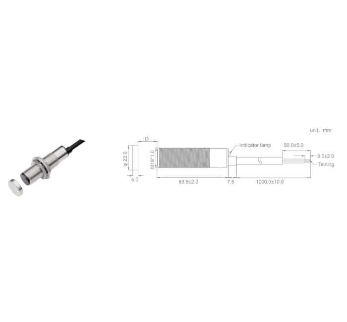 ESHM1864 Positive and Reverse Tachometric Transducer